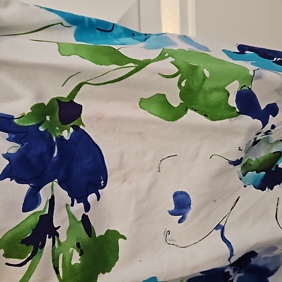 White And Blue Floral Sundress Size 9 - Picture 5 of 11